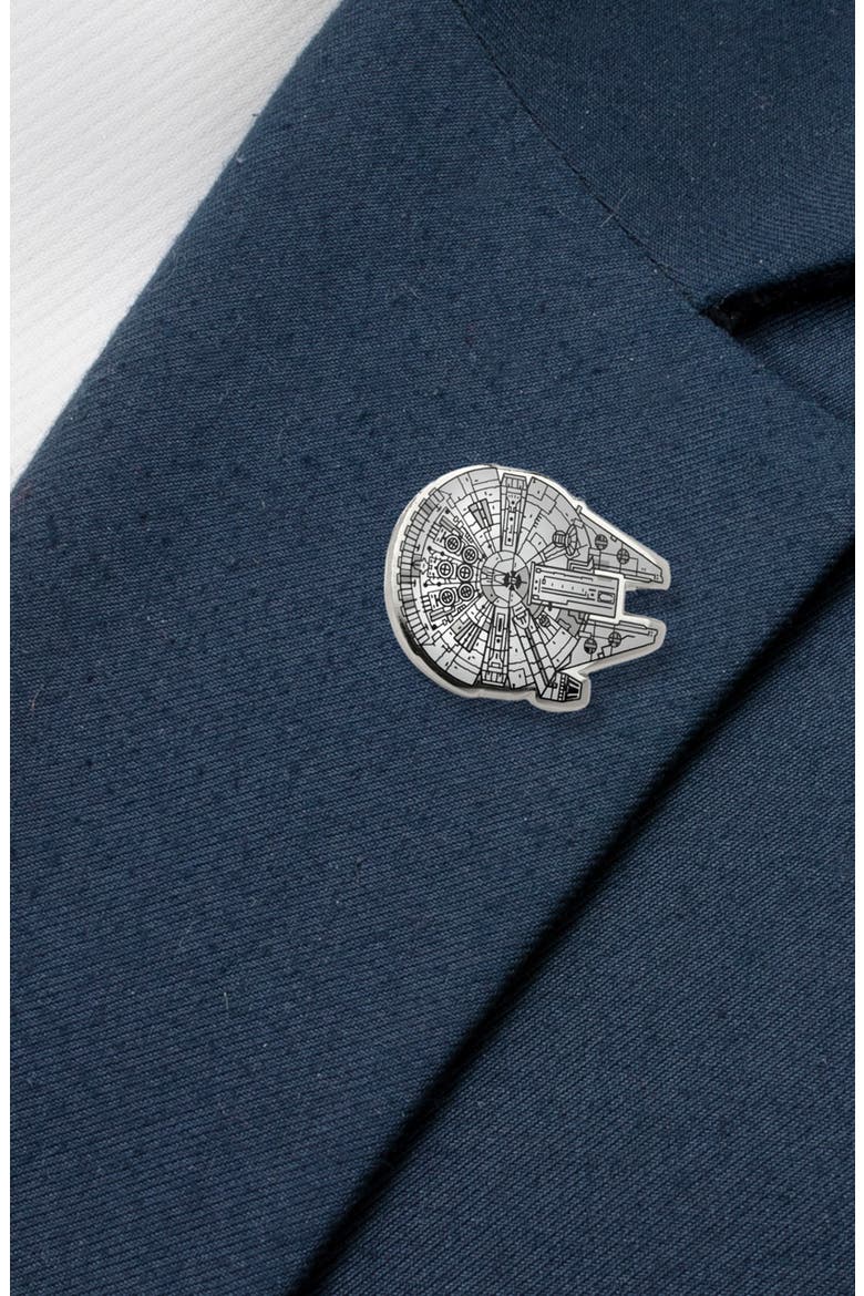 Star Wars™ Millennium Falcon Lapel Pin, Alternate, color, WHITE