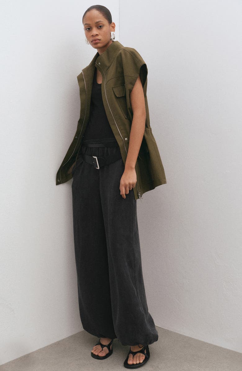 MANGO Elastic Waist Balloon Pants, Alternate, color, 