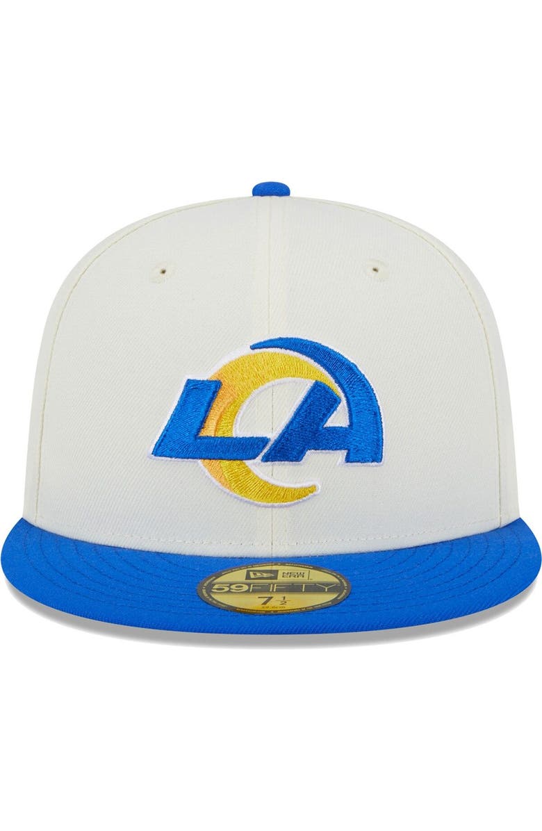 New Era Men's New Era Cream Los Angeles Rams Retro 59FIFTY Fitted Hat, Alternate, color,