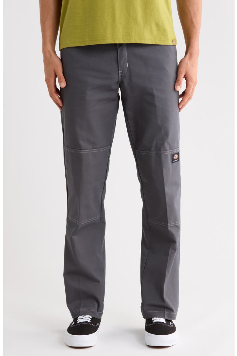 Skate Double Knee Twill Pant, Main, color, GREY COLOR BLOCK