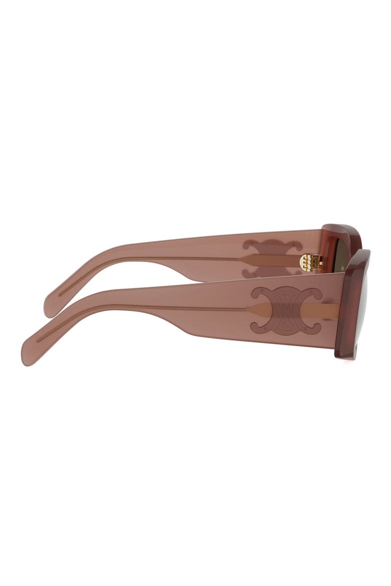 Maxi Triomphe 53mm Gradient Rectangular Sunglasses, Alternate, color, LIGHT BROWN / GRADIENT BROWN