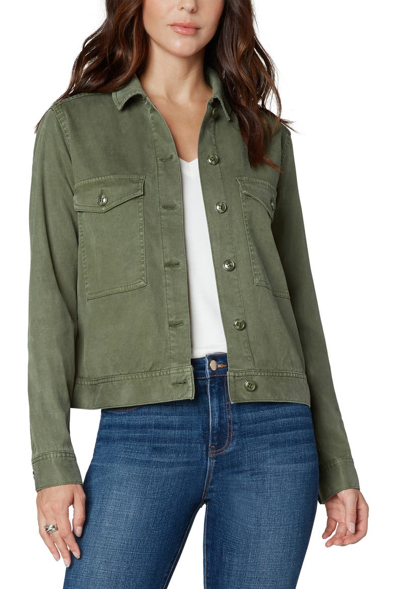 Stretch Dobby Jacket, Main, color, OLIVE MOSS