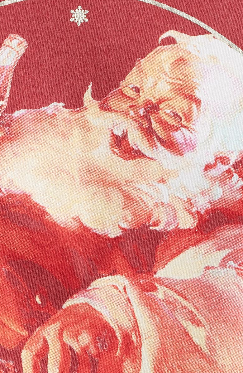 Lucky Brand Coca-Cola<sup>®</sup> Santa Claus Cotton Graphic T-Shirt, Alternate, color, Rio Red