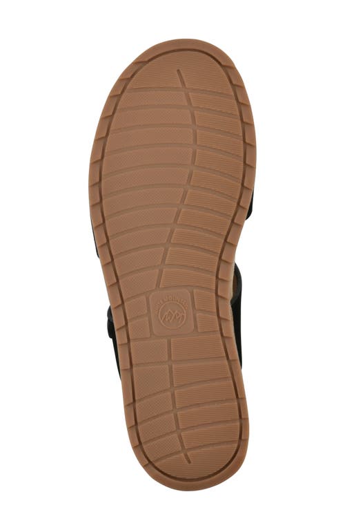 Cliffs By White Mountain Gelato Wedge Sandal In Black Suede