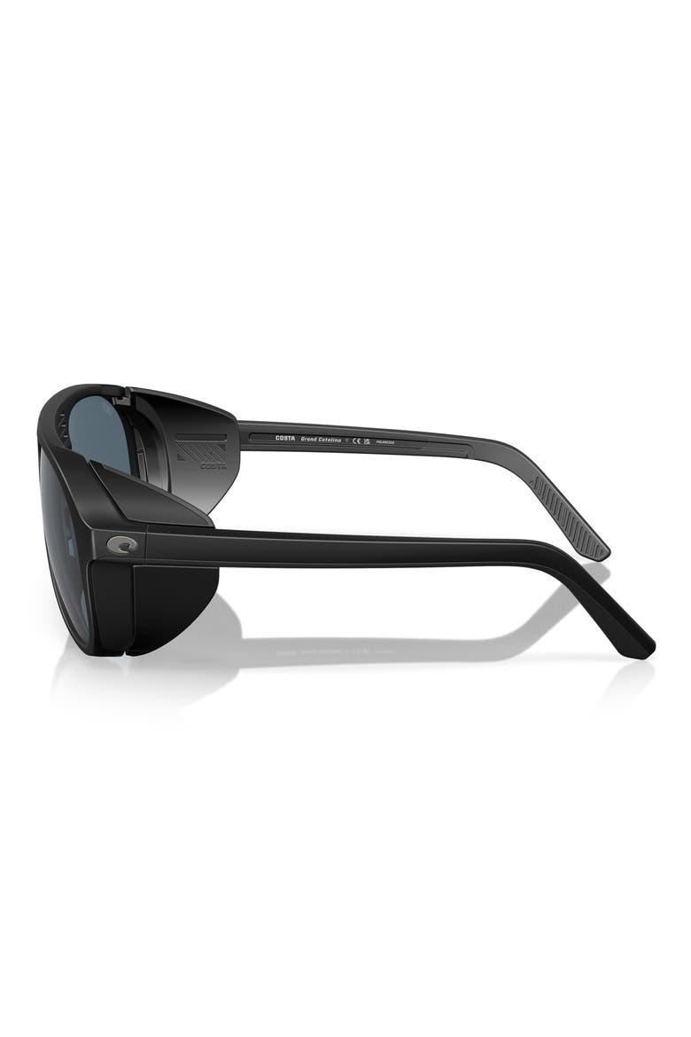 Grand Catalina 59mm Polarized Pilot Sunglasses, Alternate, color, MATTE BLACK/ GRAY