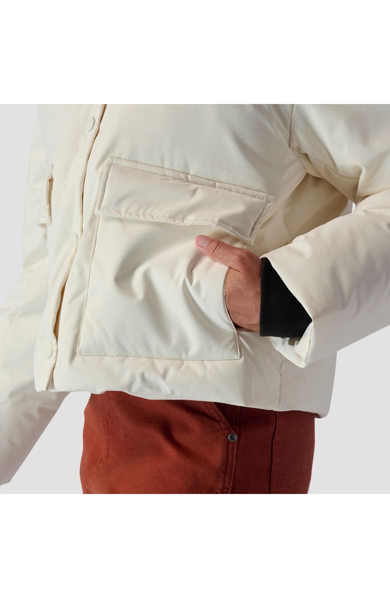 Stoic Crop Boxy Snap Front Puffer - Women's, Alternate, color, Eggshell