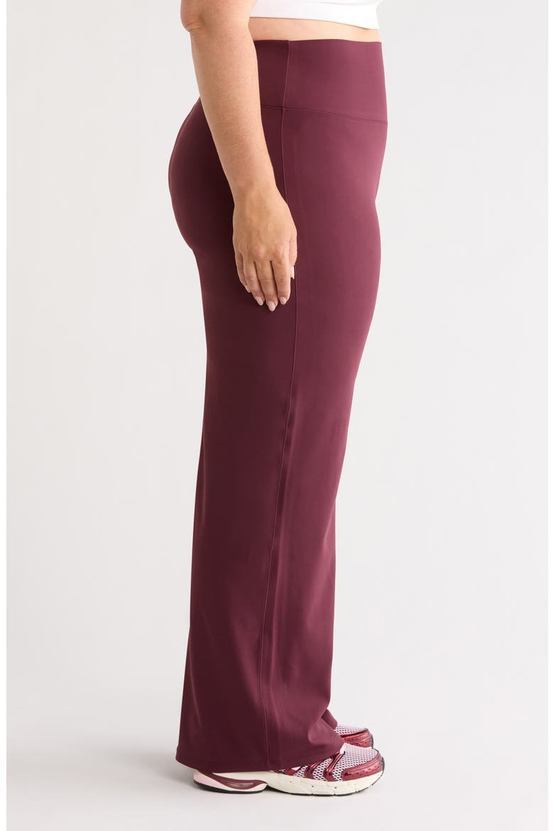 Zen High Waist Wide Leg Pants, Alternate, color, BURGUNDY STEM