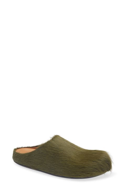 Fussbett Sabot Genuine Calf Hair Clog (Women)