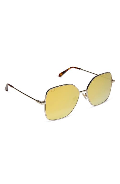Diff 55mm Iris Butterfly Sunglasses In Gold