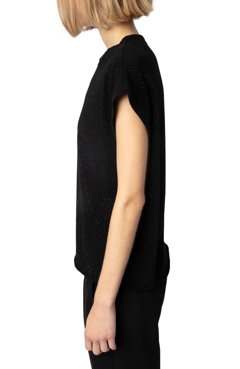 Zadig & Voltaire Cecilia Diamanté T-Shirt, Alternate, color, 