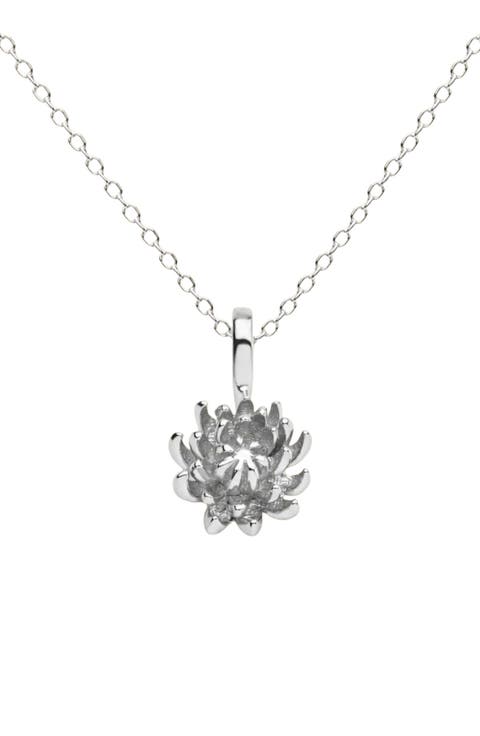 Birth Flower Charm Necklace