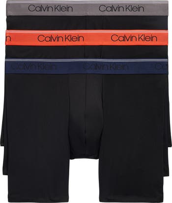 Calvin Klein 3 Pack Low Rise Microfiber Stretch Boxer Briefs Nordstrom