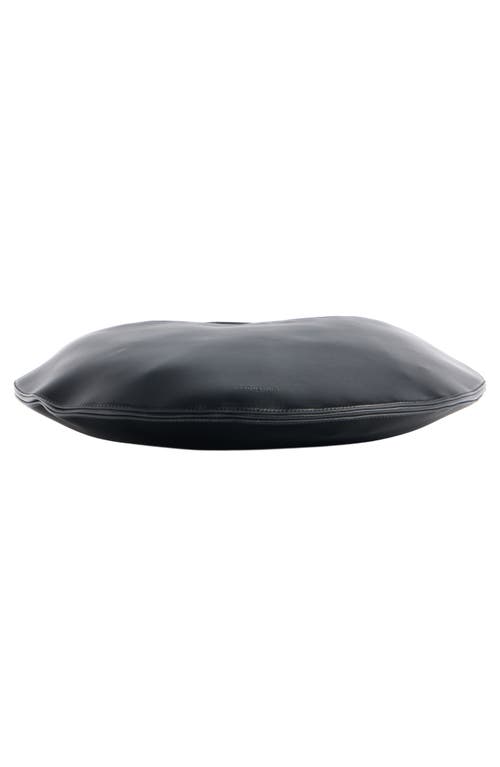 Jacquemus Le Sac Crescent Leather Hobo Bag In Black