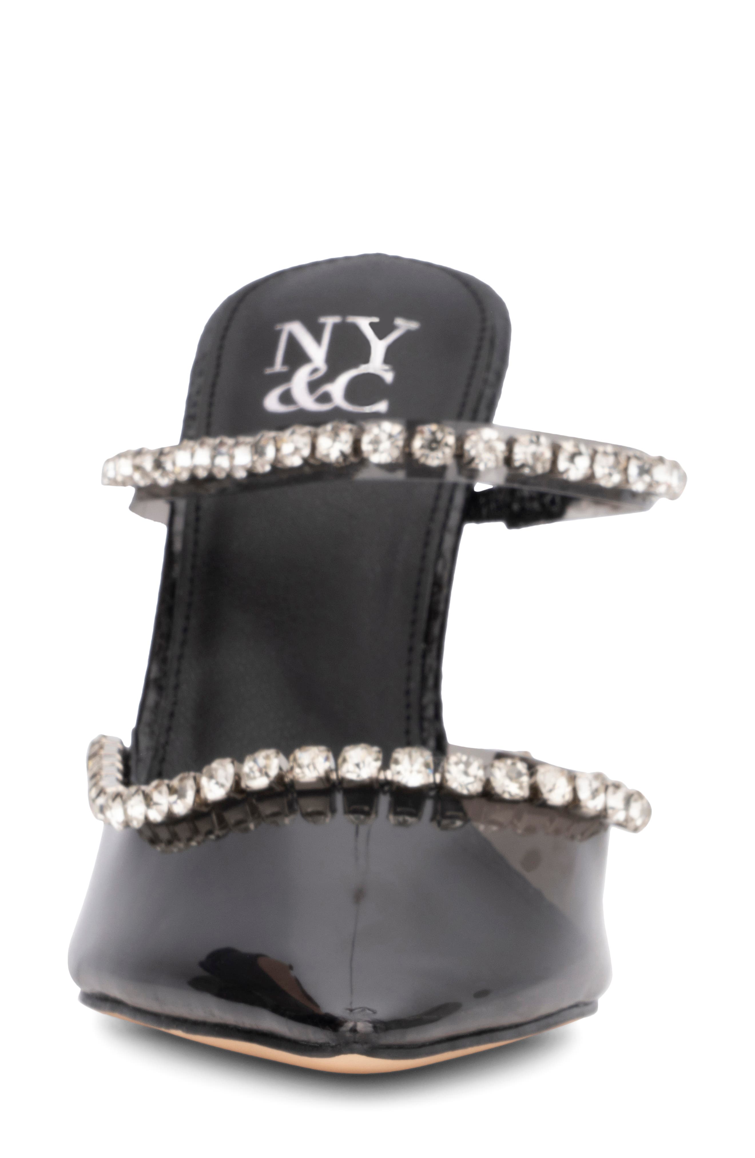 NEW YORK AND COMPANY Fatima Crystal Embellished Lucite Pump, Alternate, color, 