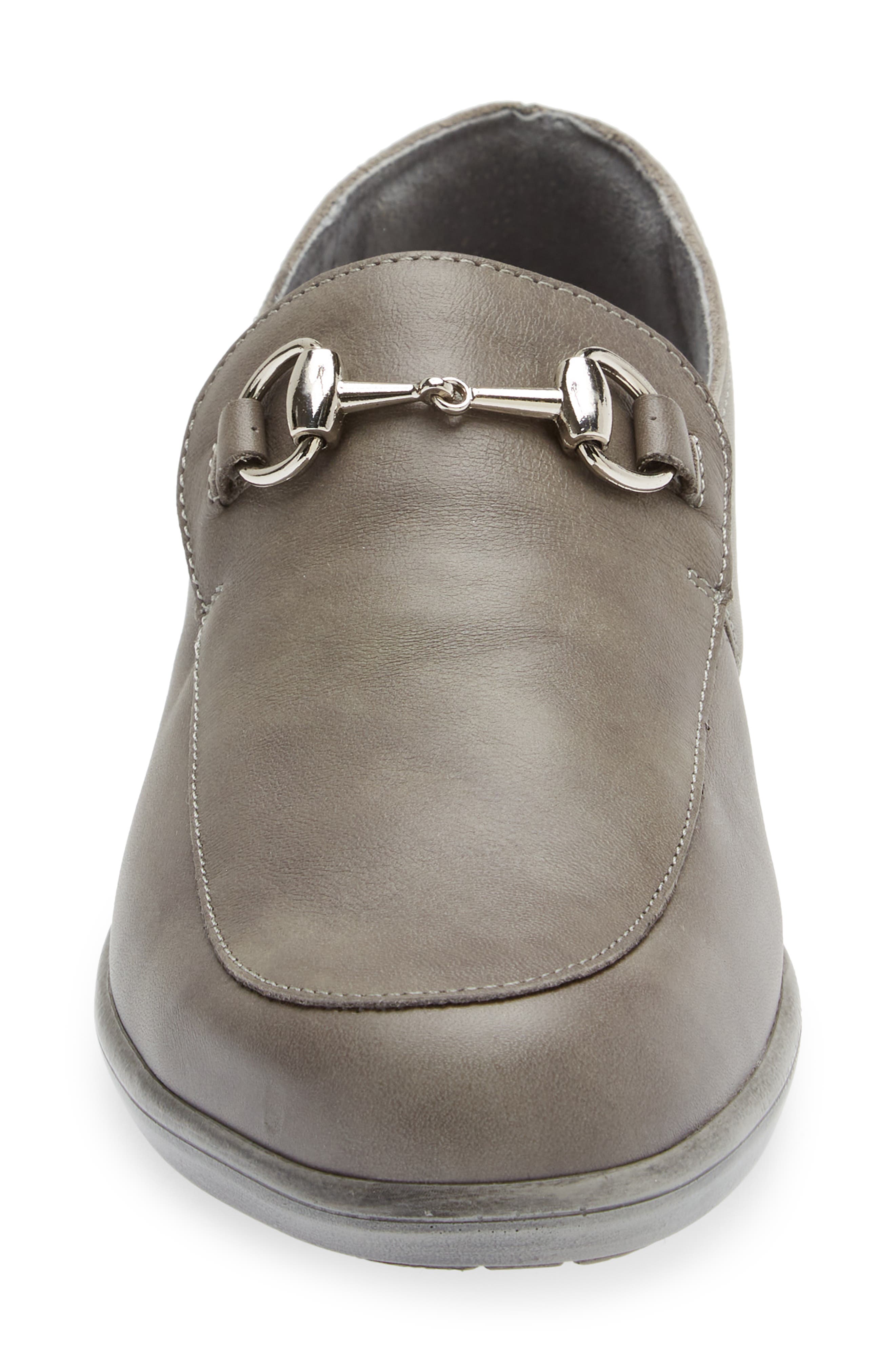 Naot Bentu Bit Loafer, Alternate, color, Foggy Gray Leather