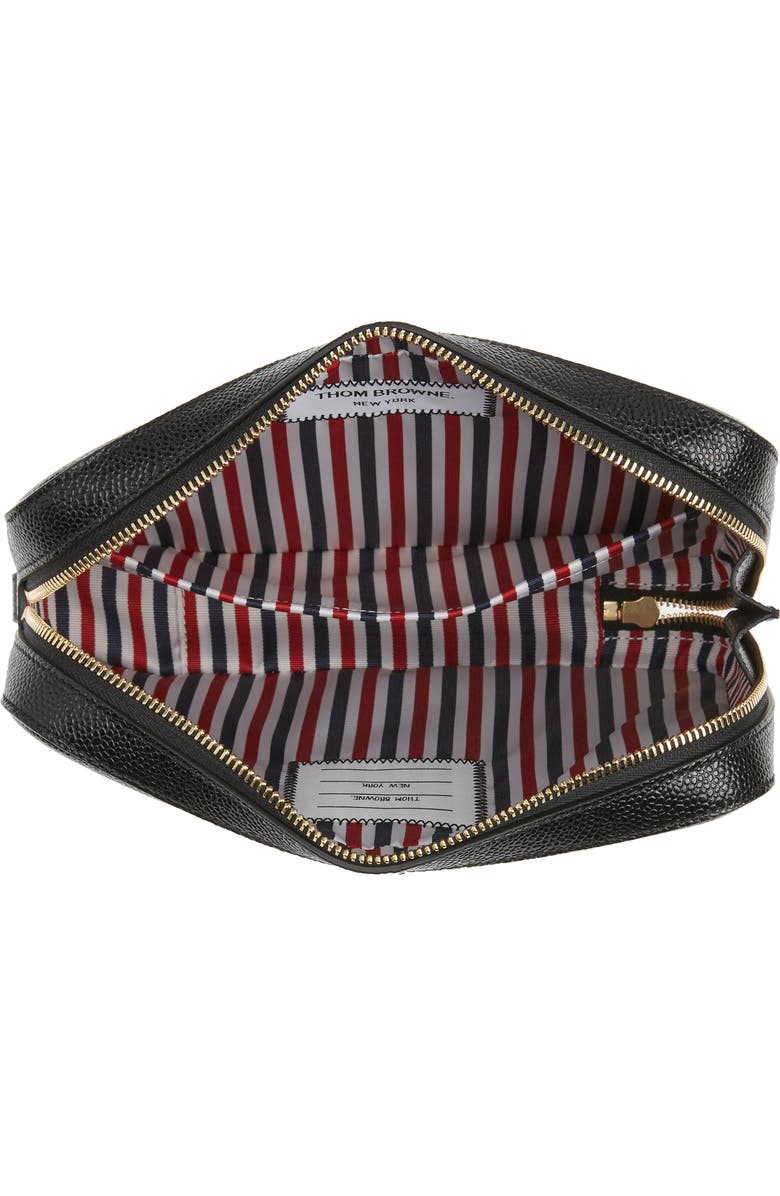 Thom Browne Leather Dopp Kit, Alternate, color,