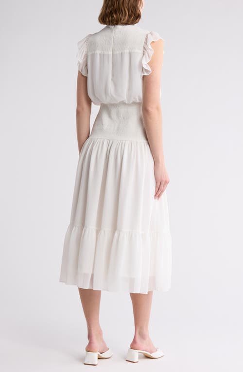 Area Stars Smocked Flutter Sleeve Dress