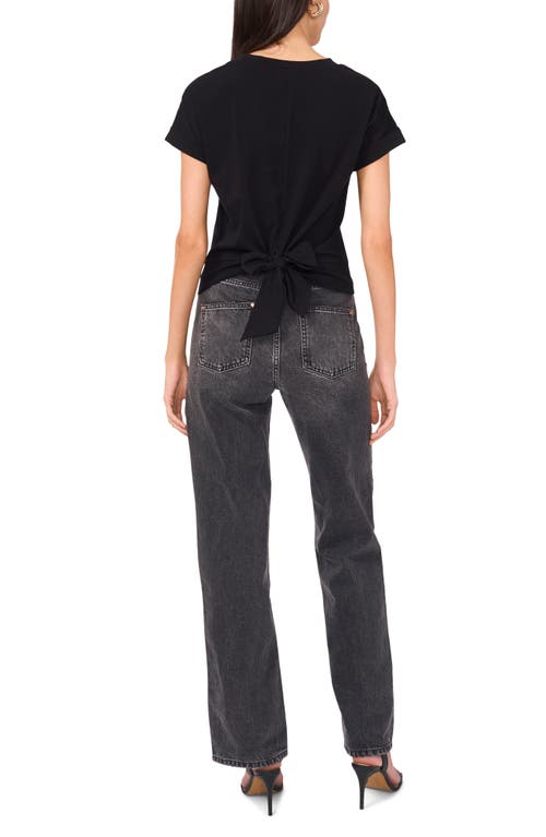 1.state Tie Back T-shirt In Rich Black
