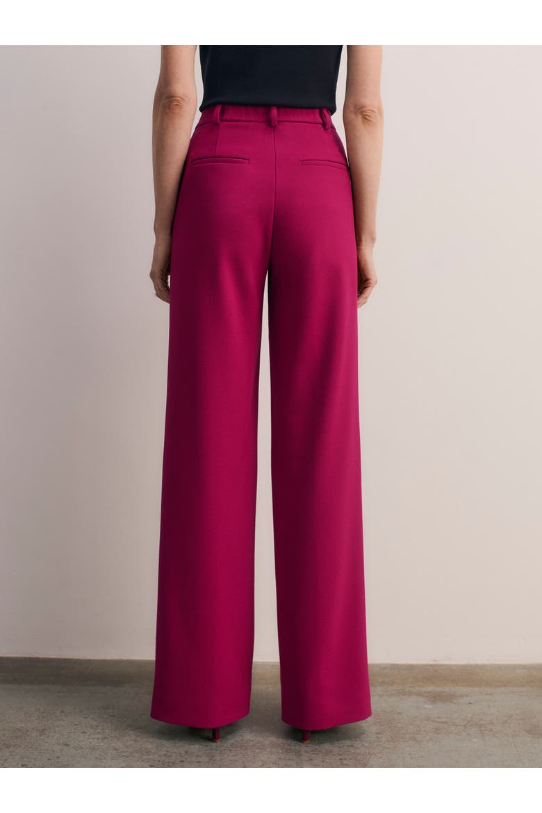Adelaide Crepe Trousers, Alternate, color, Pink