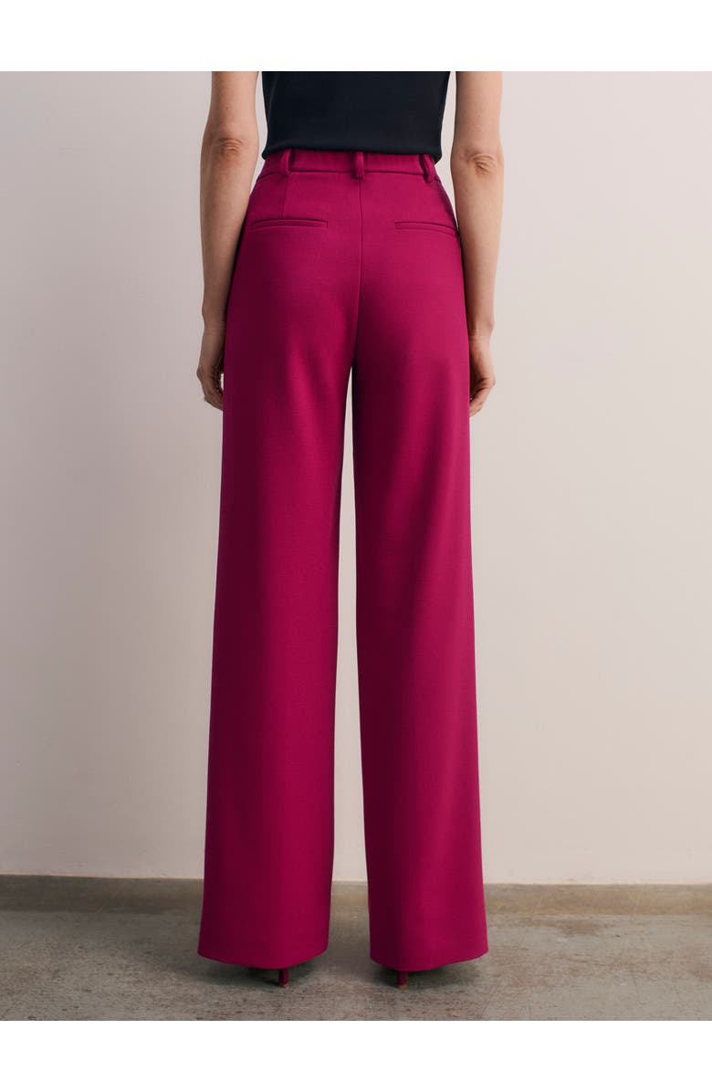 The Fold Adelaide Crepe Trousers, Alternate, color, Pink