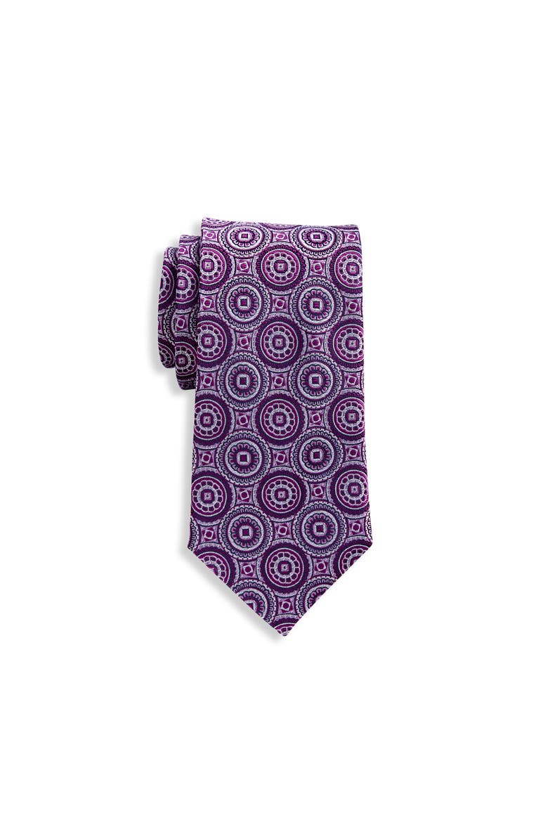 Big & Tall Circular Medallion Tie, Main, color, PINK