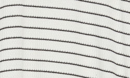 ADRIANNA PAPELL ADRIANNA PAPELL STRIPE LONG SLEEVE TEXTURED KNIT TOP