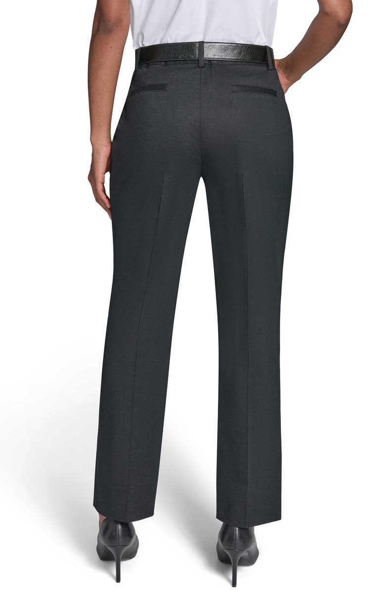 KARL LAGERFELD PARIS Mid Rise Belt Pants, Alternate, color, 