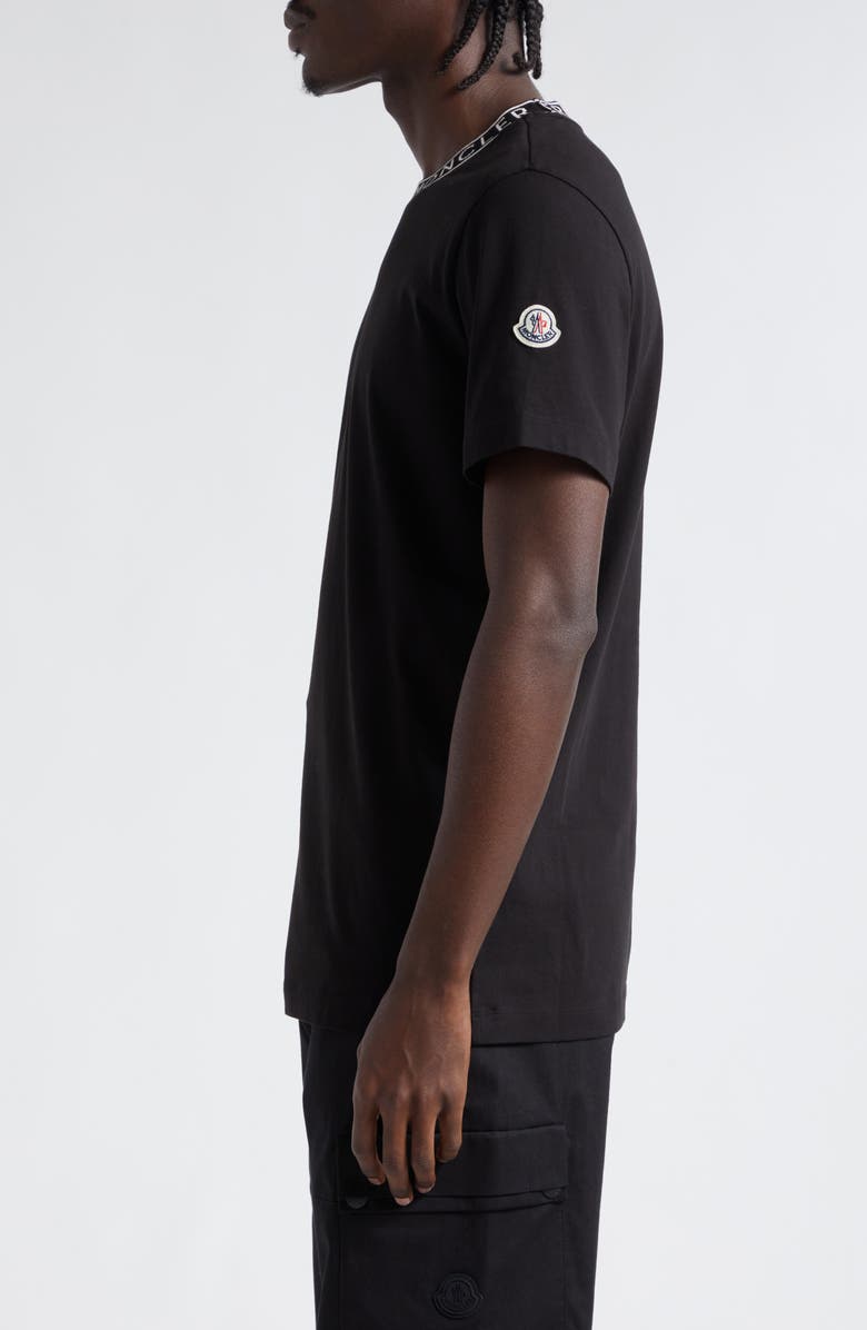 Moncler Logo Jacquard Crewneck T-Shirt, Alternate, color, 