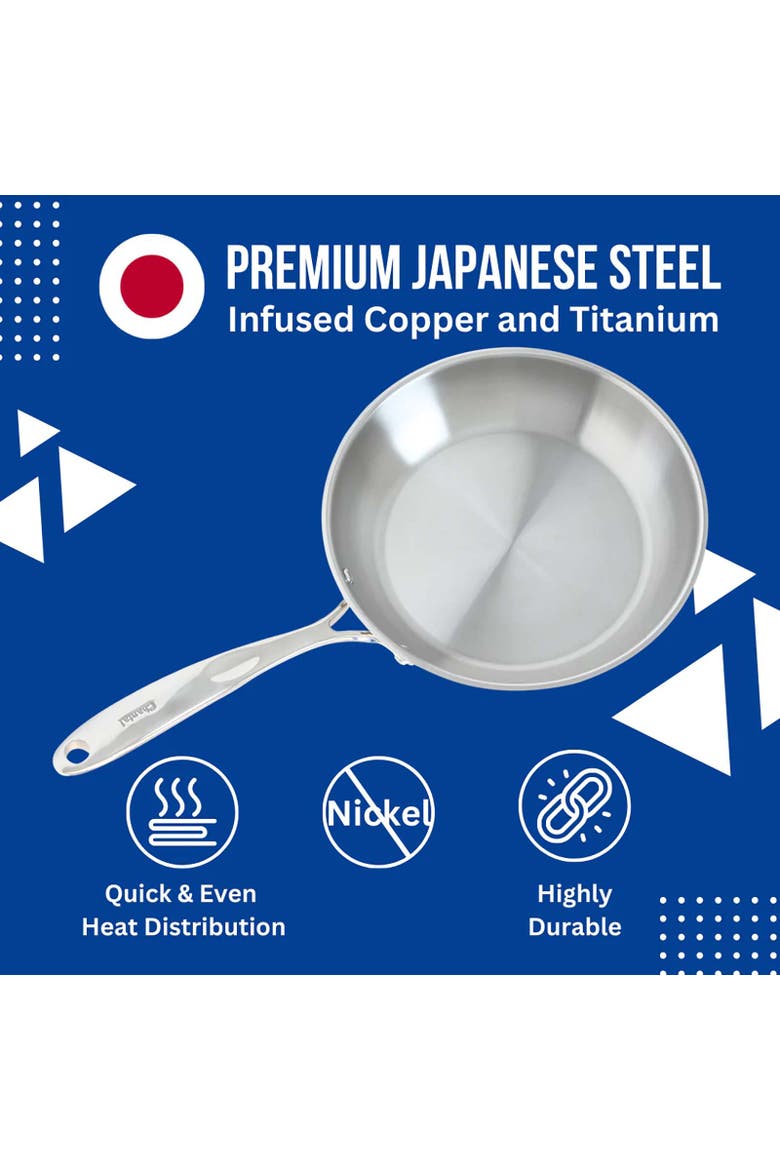 Induction 21 Steel 8-Inch Fry Pan, Stainless, Alternate, color, Silver