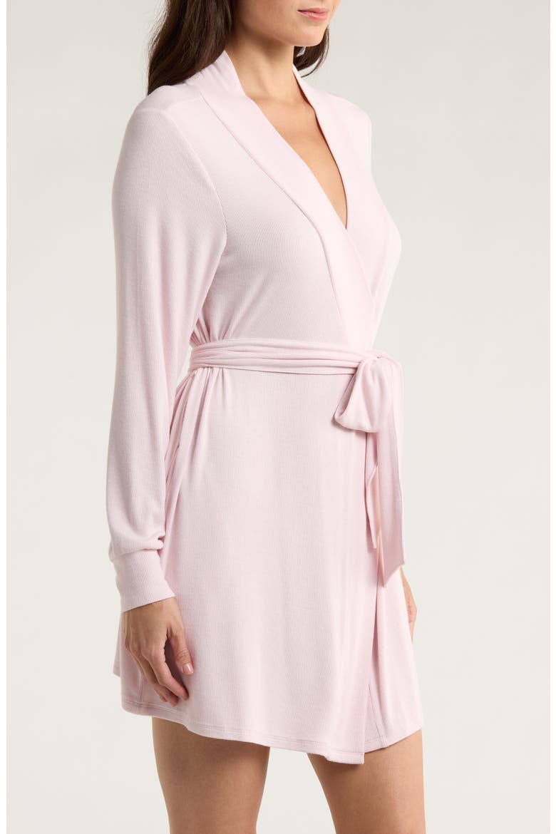 Daydream Short Robe, Alternate, color, PINK CAKE