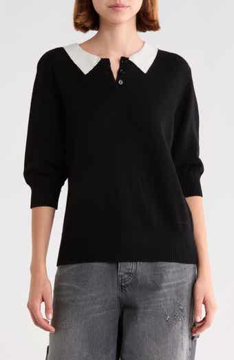 Trompe l'Oeil Knit Polo