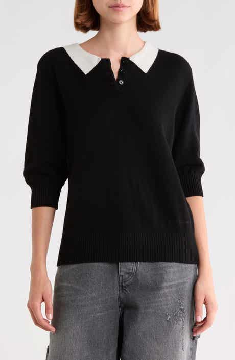 Trompe l'Oeil Knit Polo