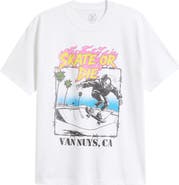 Club Vintage Skate or Die Cotton Graphic T-Shirt