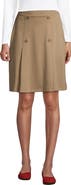 Lands' End School Uniform  Ponte Button Front Skort