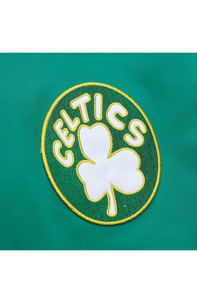 Mitchell & Ness Men's Mitchell & Ness Kelly Green Boston Celtics Hardwood Classics Vintage Logo Full-Zip Bomber Jacket, Alternate, color, 
