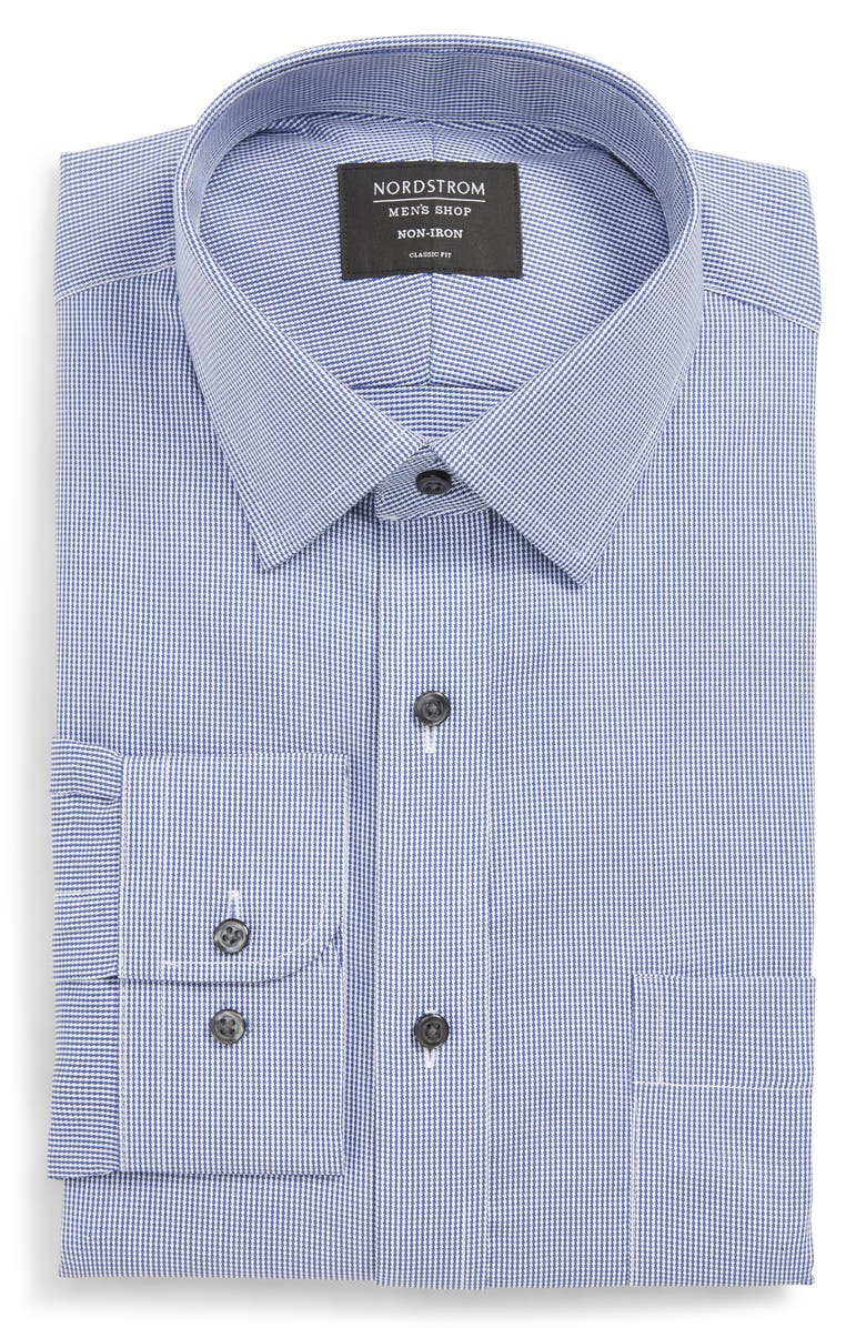 NORDSTROM MEN'S SHOP Traditional Fit Non-Iron Solid Dress Shirt, Alternate, color,