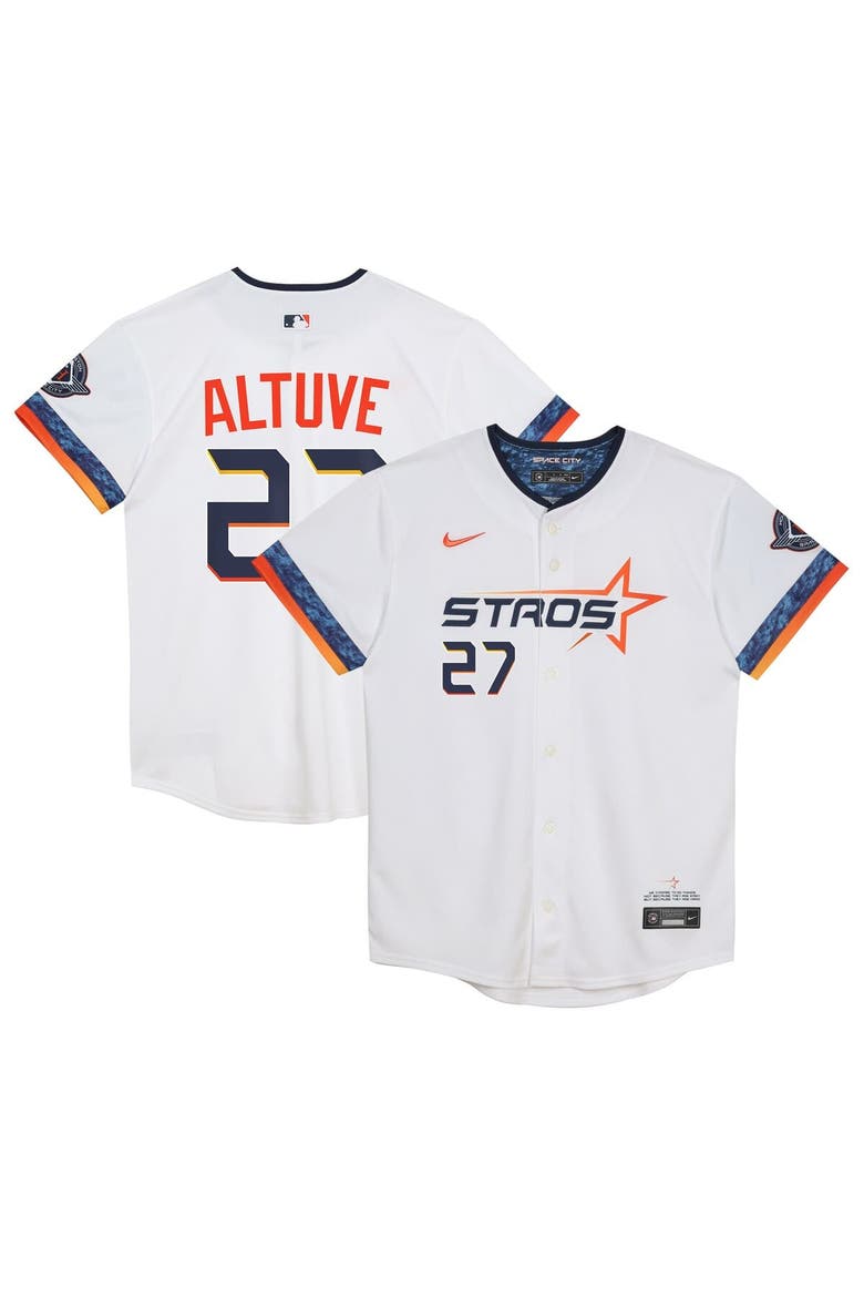 Preschool Nike Jose Altuve White Houston Astros 2025 City Connect Limited Player Jersey, Main, color, White