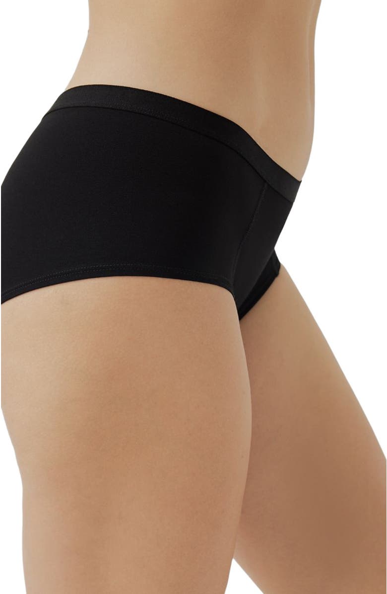 Pact Organic Cotton Everyday Boy Short 6-Pack, Alternate, color, Black