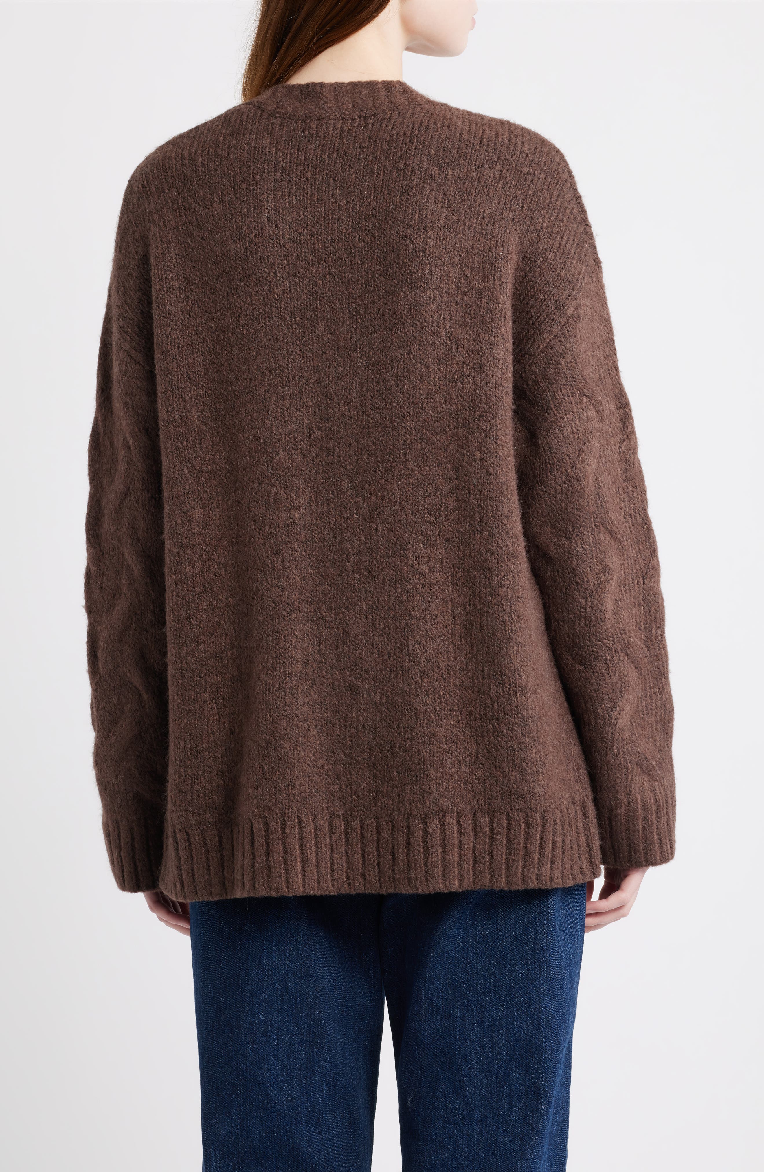 Oversize Cable Stitch Cardigan - image 2