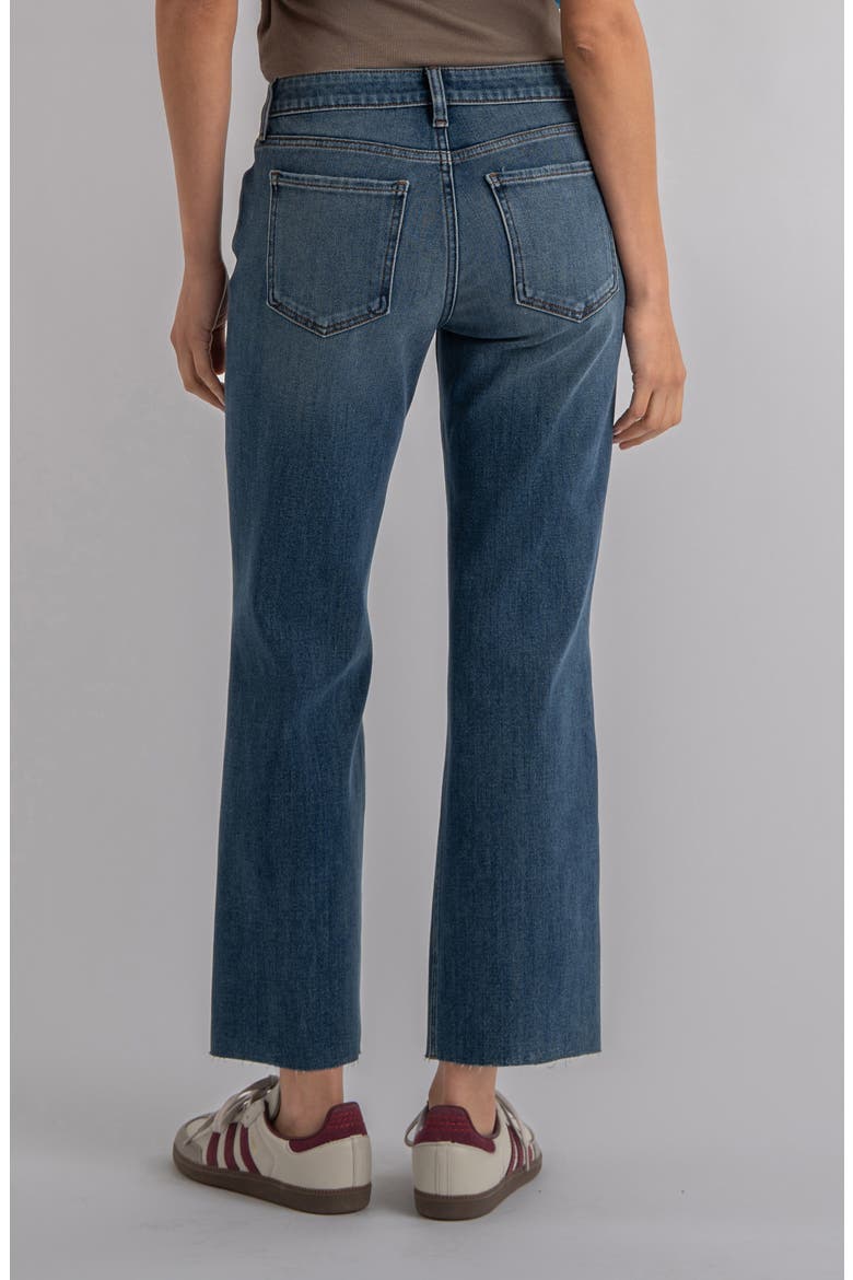 Kelsey Fab Ab Raw Hem Ankle Flare Jeans, Alternate, color, COMMAND