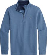 vineyard vines Saltwater Stripe Quarter Zip Pullover