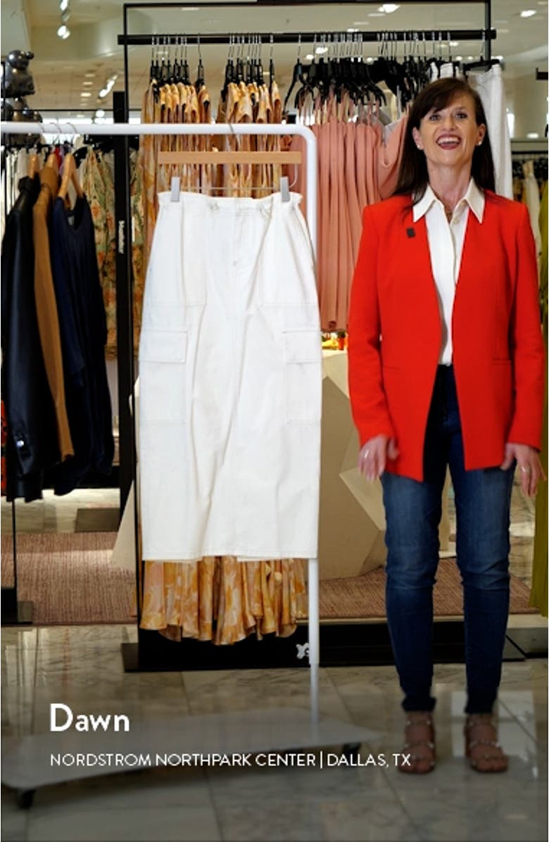 Parachute Denim Cargo Maxi Skirt, sales video thumbnail