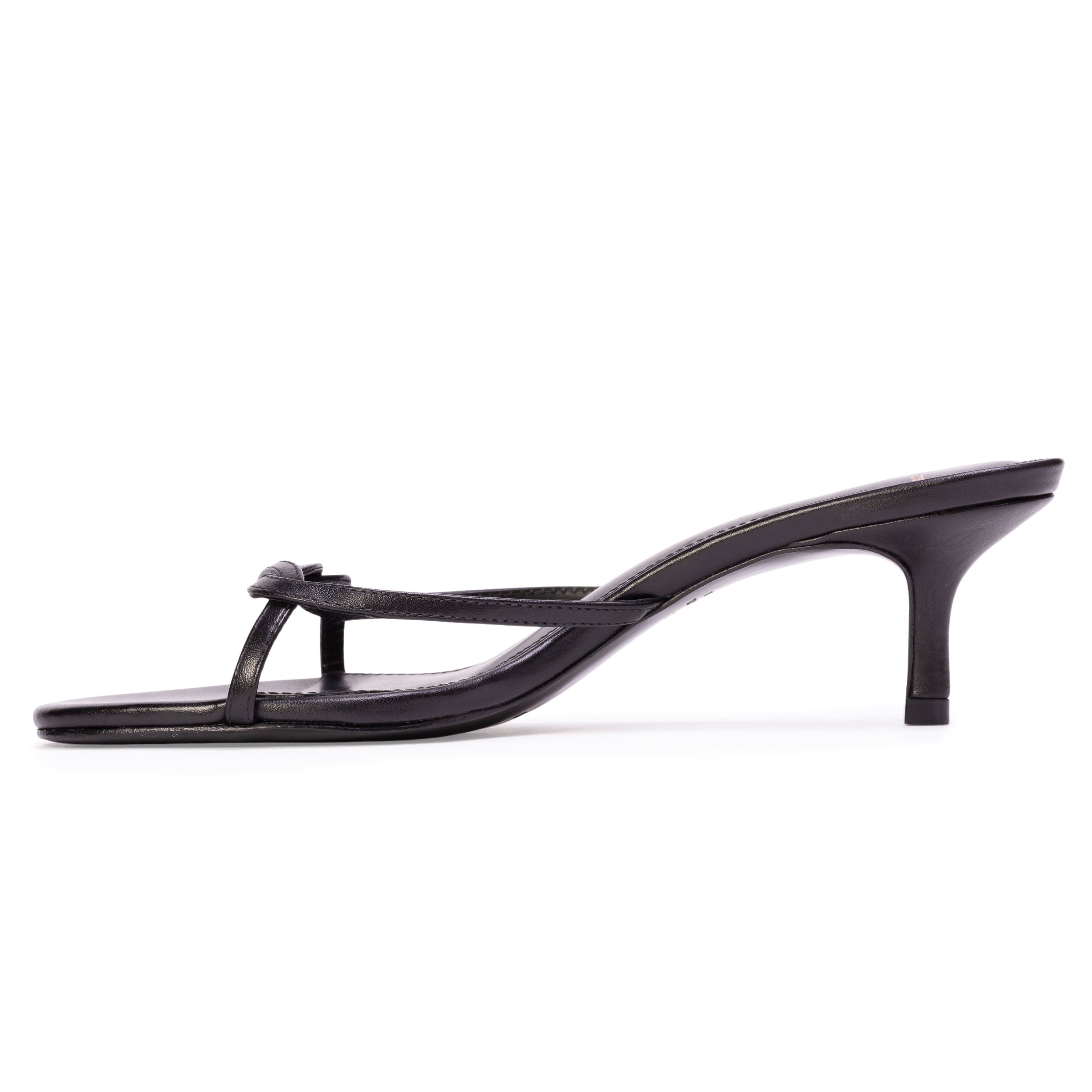 Fae 50 Sandal, Alternate, color, Black Leather