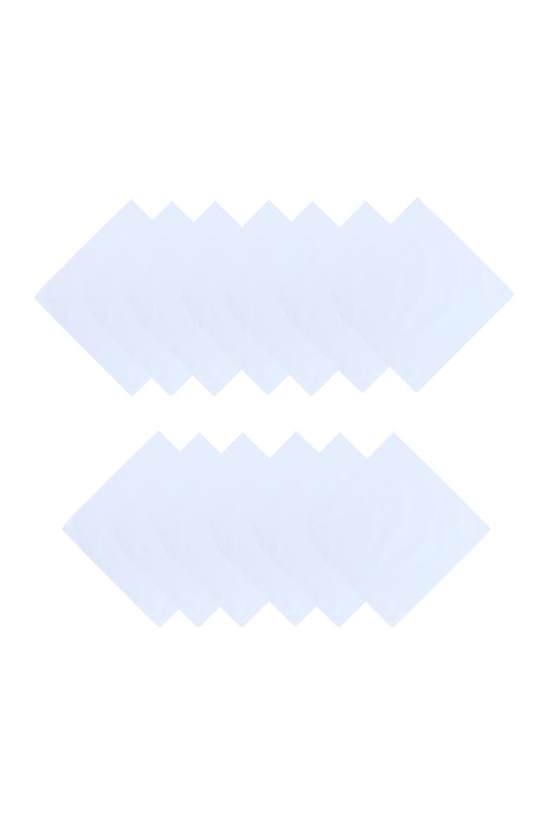 Baker's Dozen 13-Pack Cotton Handkerchiefs, Main, color, WHITE
