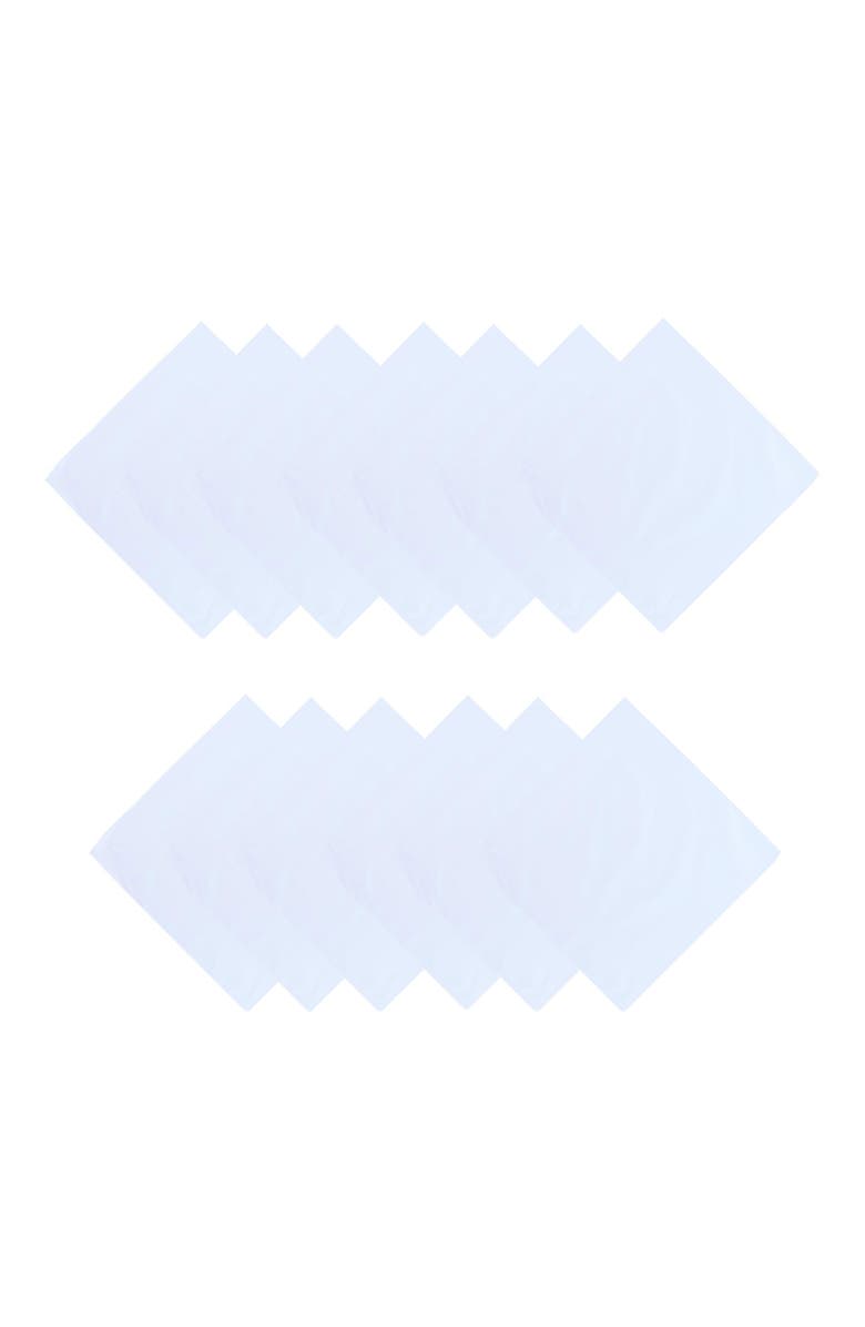 Trafalgar Baker's Dozen 13-Pack Cotton Handkerchiefs, Main, color, White