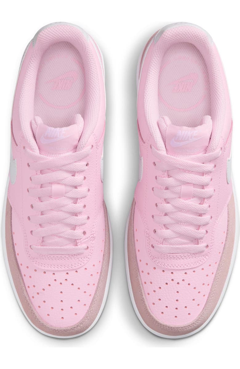 Nike Court Vision Low Sneaker, Alternate, color, Pink Foam/ White