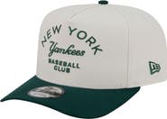 New Era Men's New Era Cream/Dark Green New York Yankees Chrome A-Frame 9FIFTY Snapback Hat