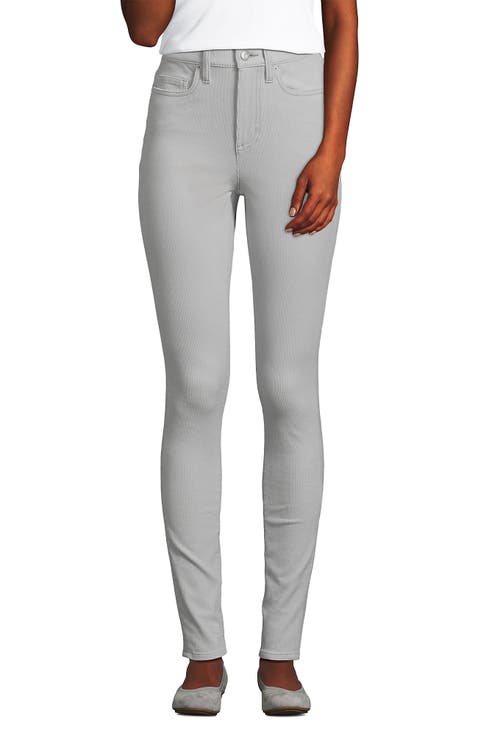 Slender High Rise Corduroy Skinny Pants