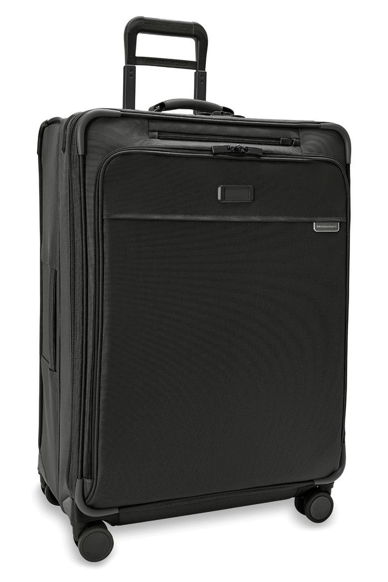 Baseline 29-Inch Large Expandable Spinner Suitcase, Alternate, color, BLACK