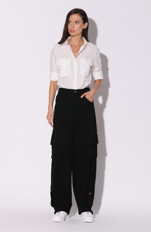 Walter Baker Robin Linen-blend Pant In Black